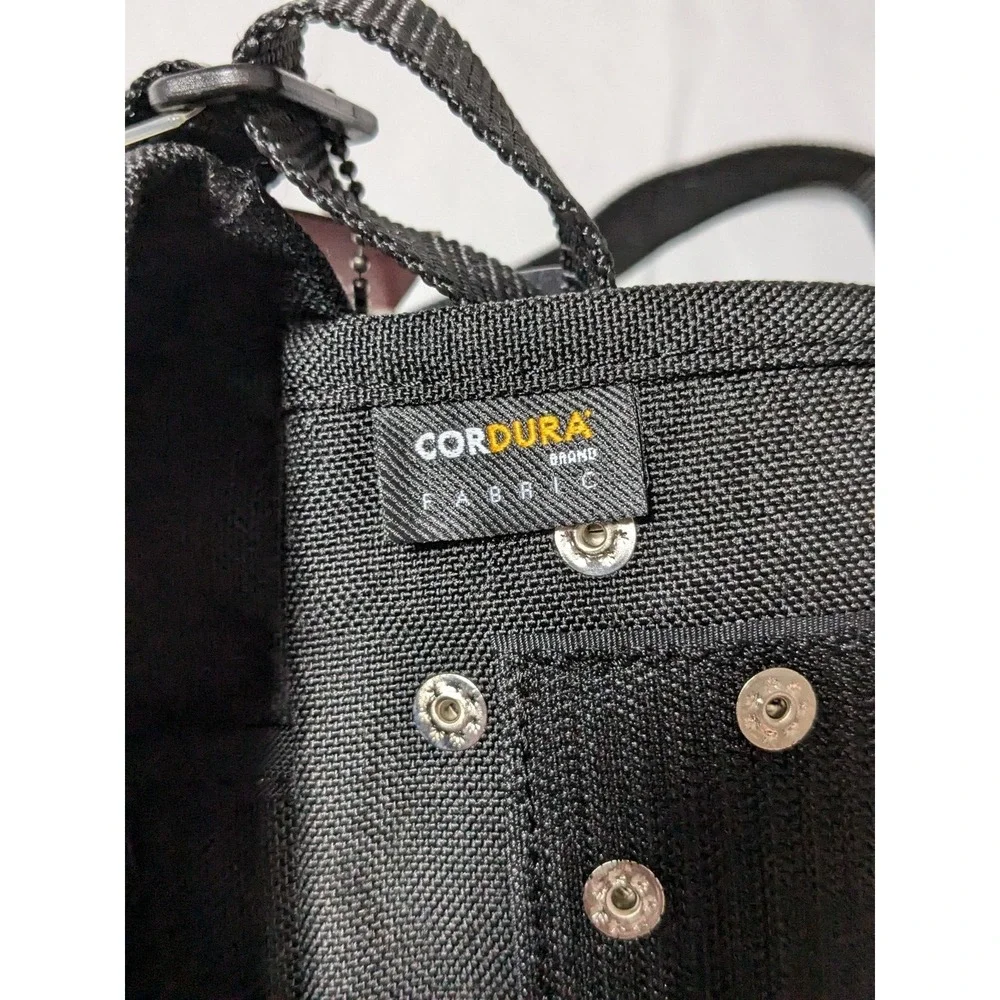 MANHATTAN PORTAGE X MILK CORDURA NYLON STUDDED Black XXS Messenger Bag‎ NEW